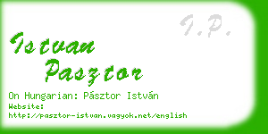 istvan pasztor business card